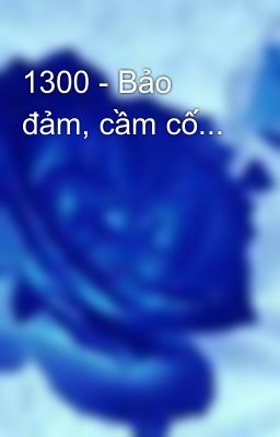 1300 - Bảo đảm, cầm cố...