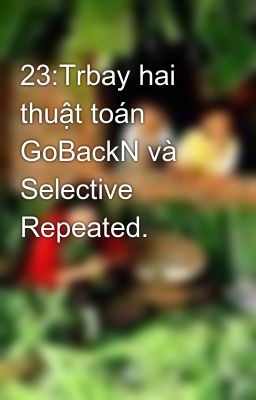 23:Trbay hai thuật toán GoBackN và Selective Repeated.