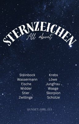 All about Sternzeichen