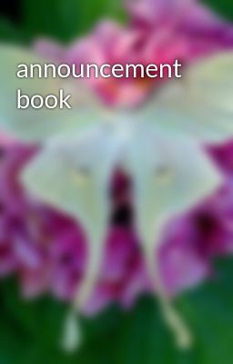 announcement book