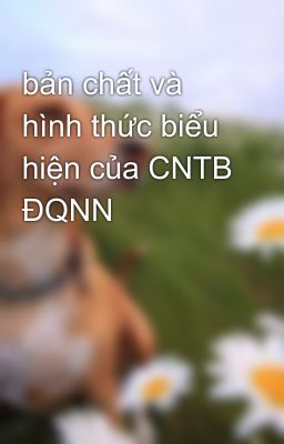 bản chất và hình thức biểu hiện của CNTB ĐQNN