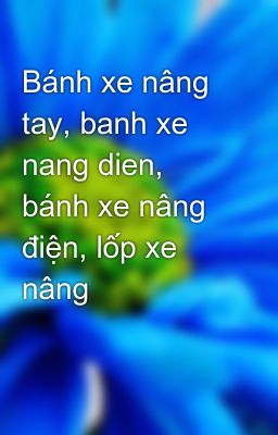 Bánh xe nâng tay, banh xe nang dien, bánh xe nâng điện, lốp xe nâng