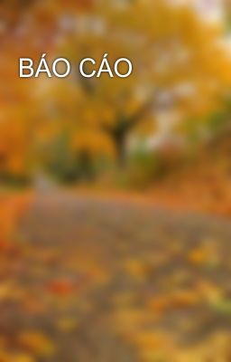 BÁO CÁO