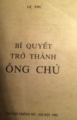 Bí quyết trở thành ông chủ