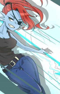 Big fishy (Undyne x female child reader)