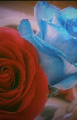 Blue roses and red roses. (Tomtord au)