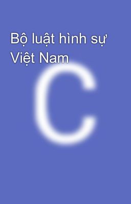 Bộ luật hình sự Việt Nam