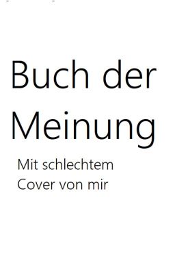 Buch der Meinung