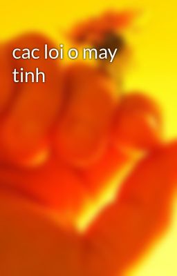 cac loi o may tinh