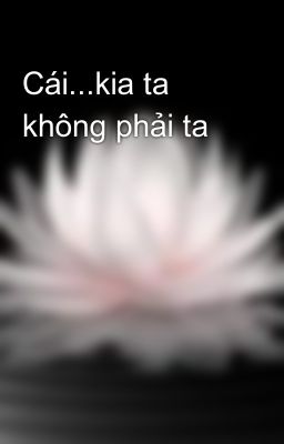 Cái...kia ta không phải ta