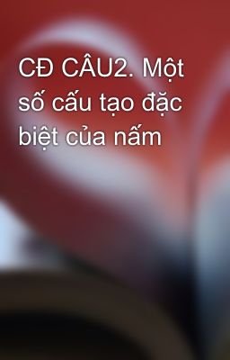 CĐ CÂU2. Một số cấu tạo đặc biệt của nấm