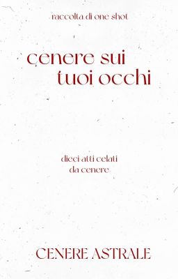 Cenere sui tuoi occhi