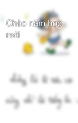 Chào năm học mới