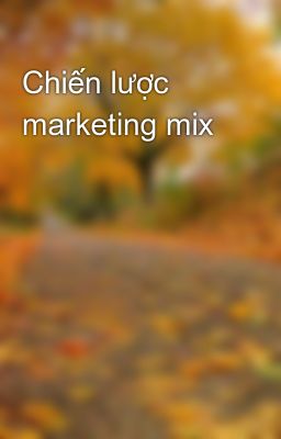 Chiến lược marketing mix
