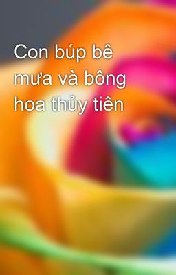 Con búp bê mưa và bông hoa thủy tiên