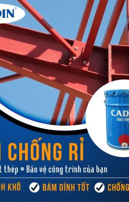 Cung cấp sơn chống rỉ Cadin màu xám giá tốt cho công trình