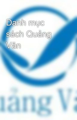 Danh mục sách Quảng Văn