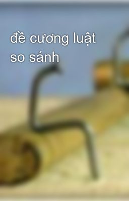 đề cương luật so sánh