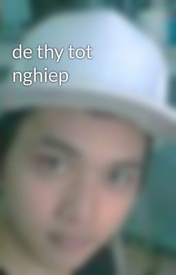 de thy tot nghiep