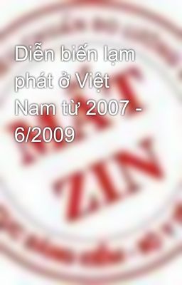 Diễn biến lạm phát ở Việt Nam từ 2007 - 6/2009