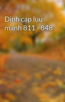 Dinh cap luu manh 811 - 848