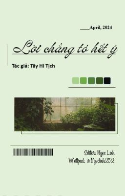 [ĐM/ĐANG EDIT] Lời chẳng tỏ hết ý