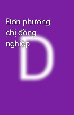 Đơn phương chị đồng nghiệp