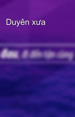 Duyên xưa