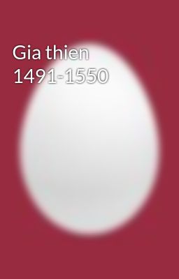 Gia thien 1491-1550