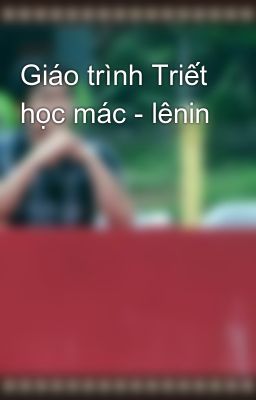 Giáo trình Triết học mác - lênin