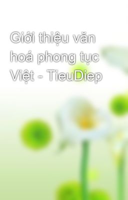 Giới thiệu văn hoá phong tục Việt - TieuDiep