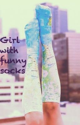 Girl with funny socks