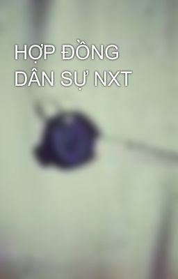 HỢP ĐỒNG DÂN SỰ NXT