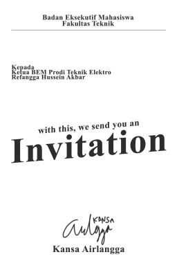 invitation