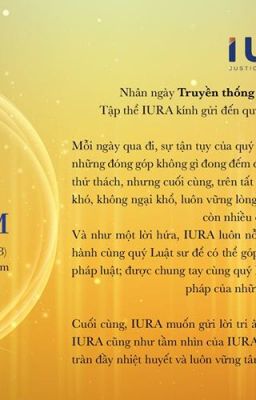 IURA-LỜI TRI ÂN