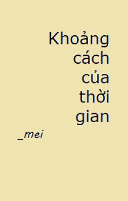 khoảng cách của thời gian