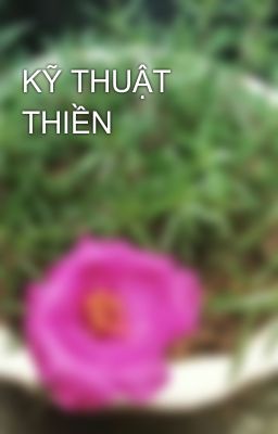 KỸ THUẬT THIỀN