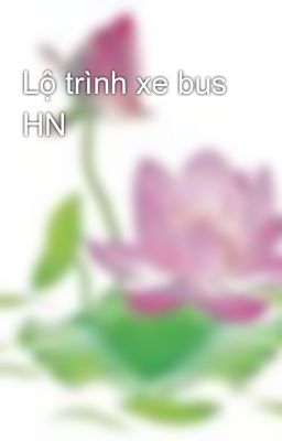 Lộ trình xe bus HN