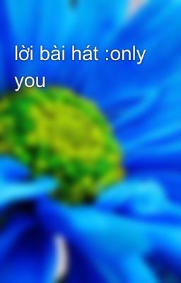 lời bài hát :only you