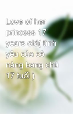 Love of her princess 17 years old( tình yêu của cô nàng bang chủ 17 tuổi )