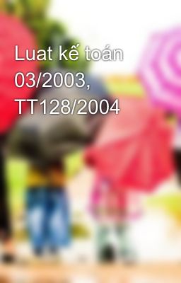 Luat kế toán 03/2003, TT128/2004