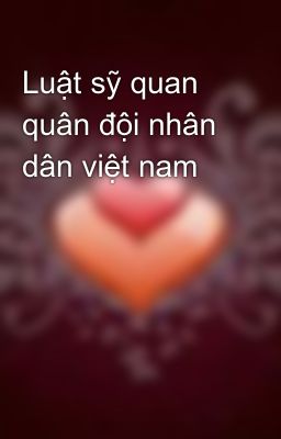 Luật sỹ quan quân đội nhân dân việt nam