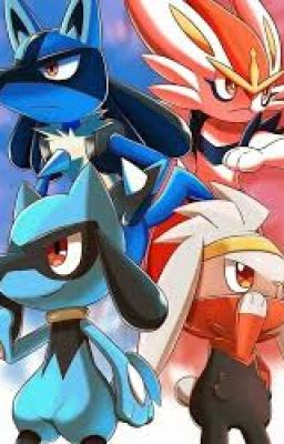 lucario x cinderace amor superheroico