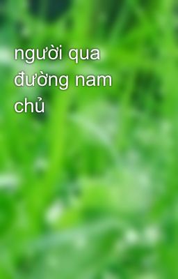 người qua đường nam chủ