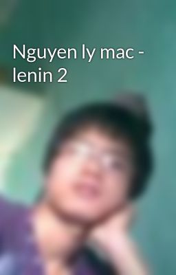 Nguyen ly mac - lenin 2