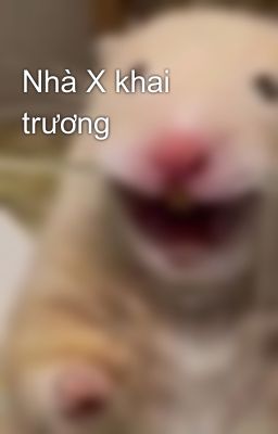 Nhà X khai trương