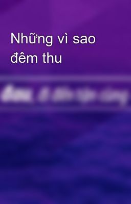 Những vì sao đêm thu