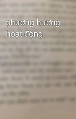 phương hướng hoạt động