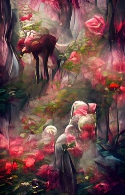 roses in the forest.