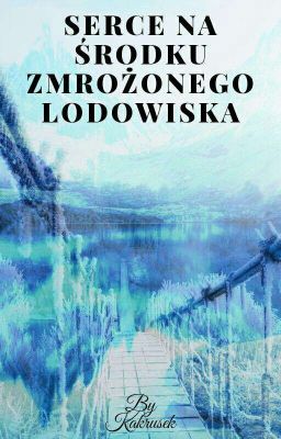 Serce na środku zmrożonego lodowiska